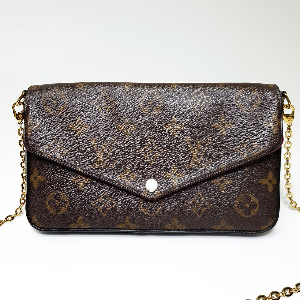 Thumbnail: LOUIS VUITTON Pochette Felicie GM Monogram Fuchsia M61276 LF275
