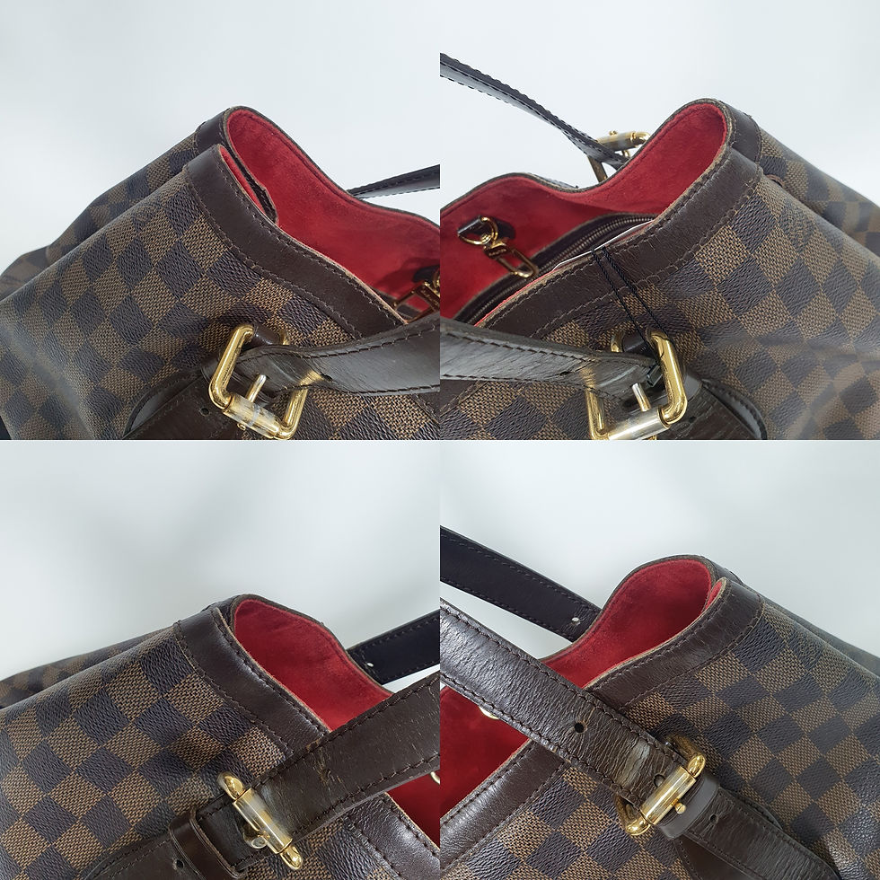 Thumbnail: Louis Vuitton Hampstead MM N51204 Broken Adjustable Button LF803