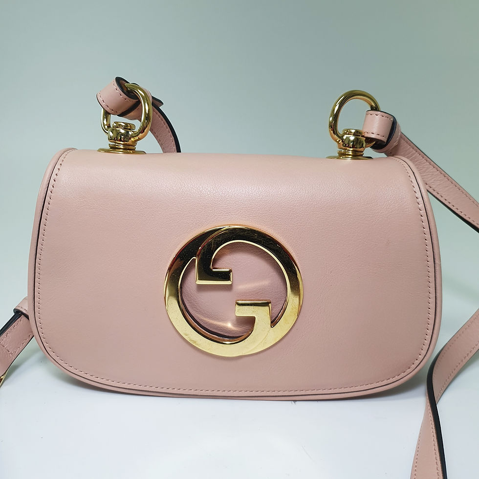 Thumbnail: GUCCI Blondie Mini Shoulder Bag Cream 698643 Pink CGA034