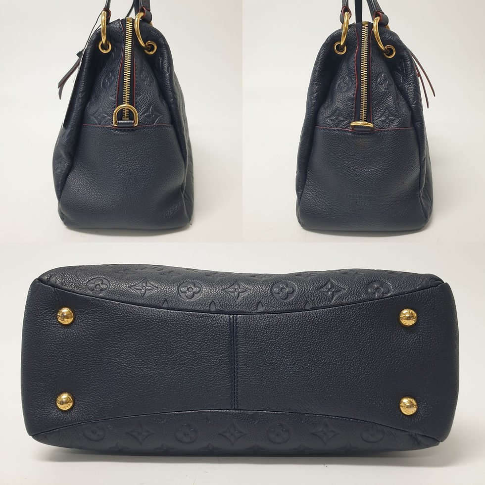Thumbnail: LOUIS VUITTON Ponthieu PM Empreinte Navy M43721 LF167