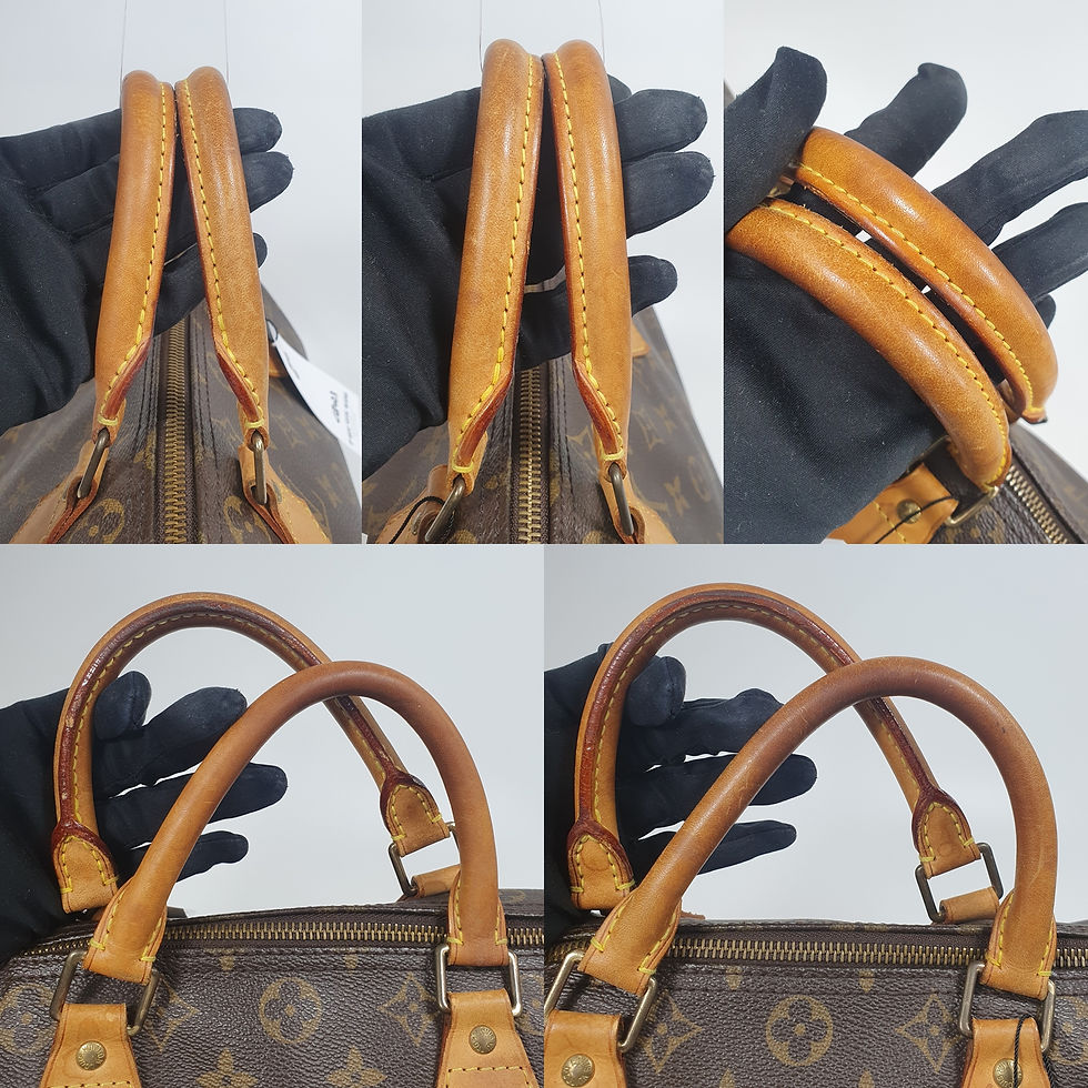 Thumbnail: Louis Vuitton Speedy 30 Monogram M41526 Engraved Initials CLB023