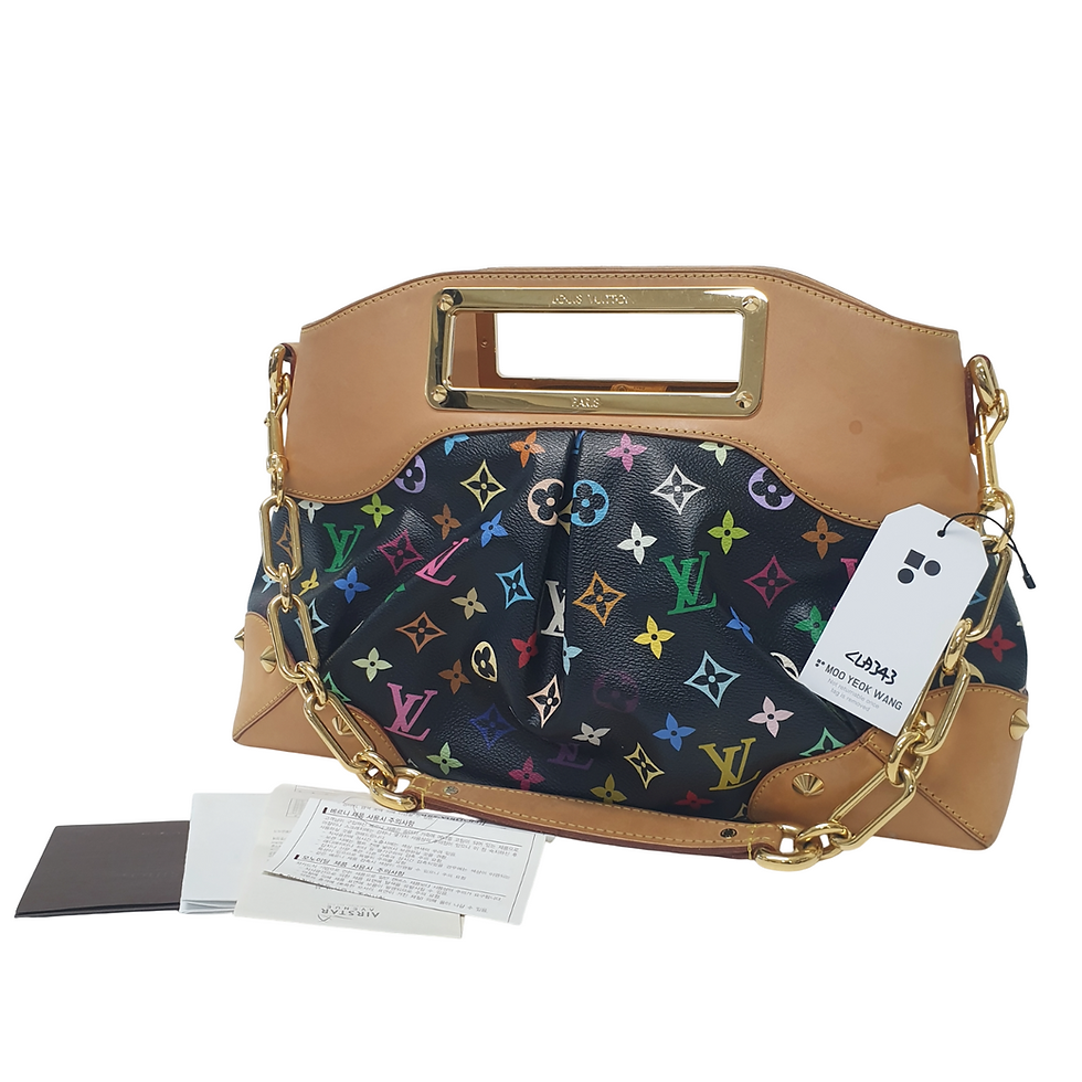 Thumbnail: LOUIS VUITTON Judy MM Monogram Multicolor Noir M40256 CLA343