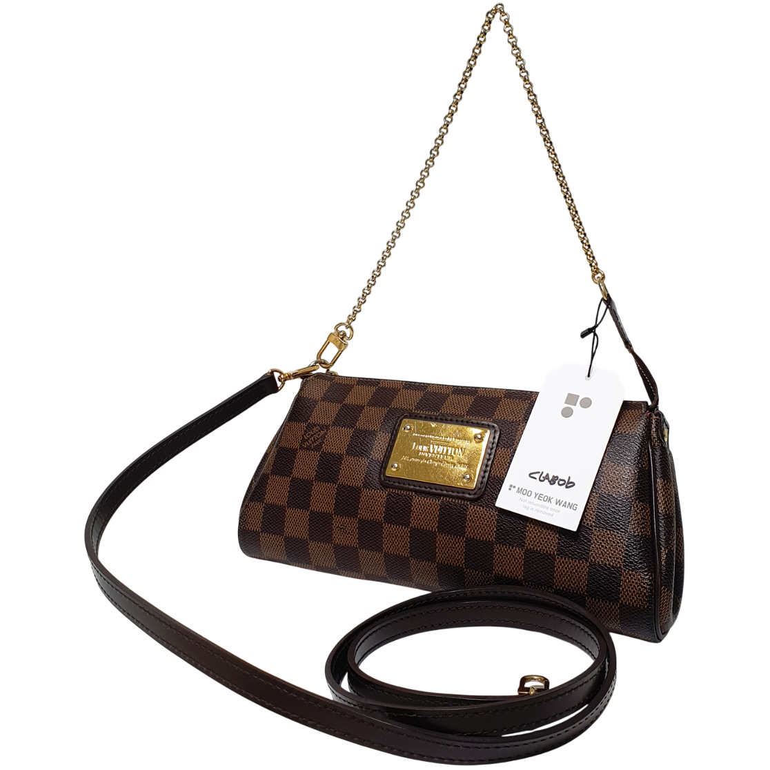 Louis Vuitton Eva Clutch Damier Ebene N55213 CLA806