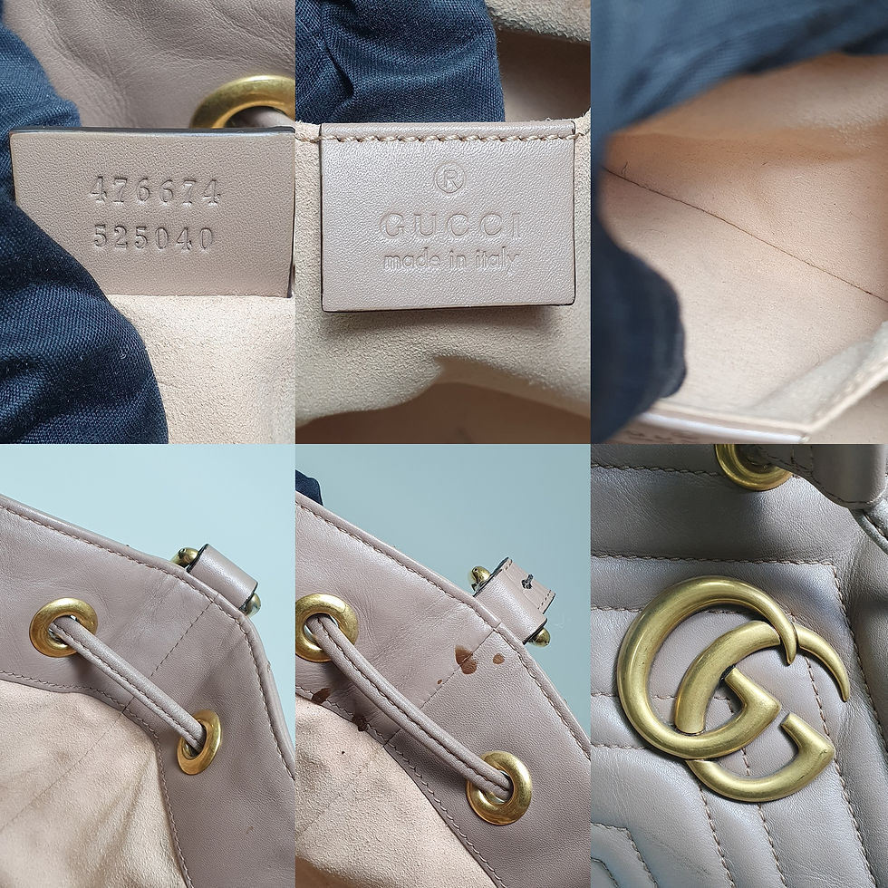 Thumbnail: GUCCI GG Marmont Shoulder Bucket Bag 476674 GA254