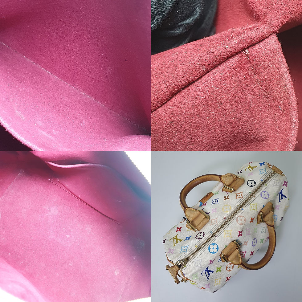 Thumbnail: LOUIS VUITTON Speedy 30 Monogram Multicolor Blanc M92643 CLA605