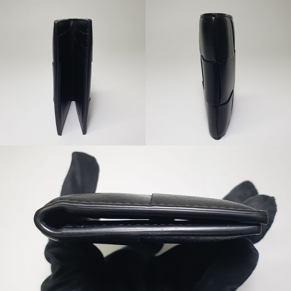 Thumbnail: BOTTEGA VENETA Cassette Credit Card Case Holder Wallet / Black BVA010