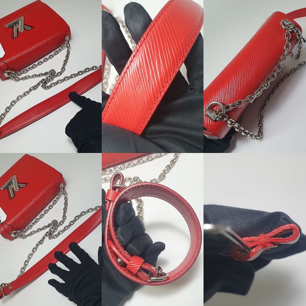 Thumbnail: Louis Vuitton Twist MM Chain Epi Red M51004 CLA935