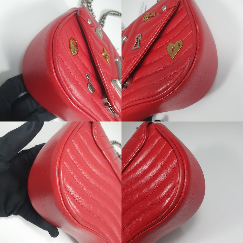 Thumbnail: Louis Vuitton New Wave PM Red M53213 without Handle Strap CLA952