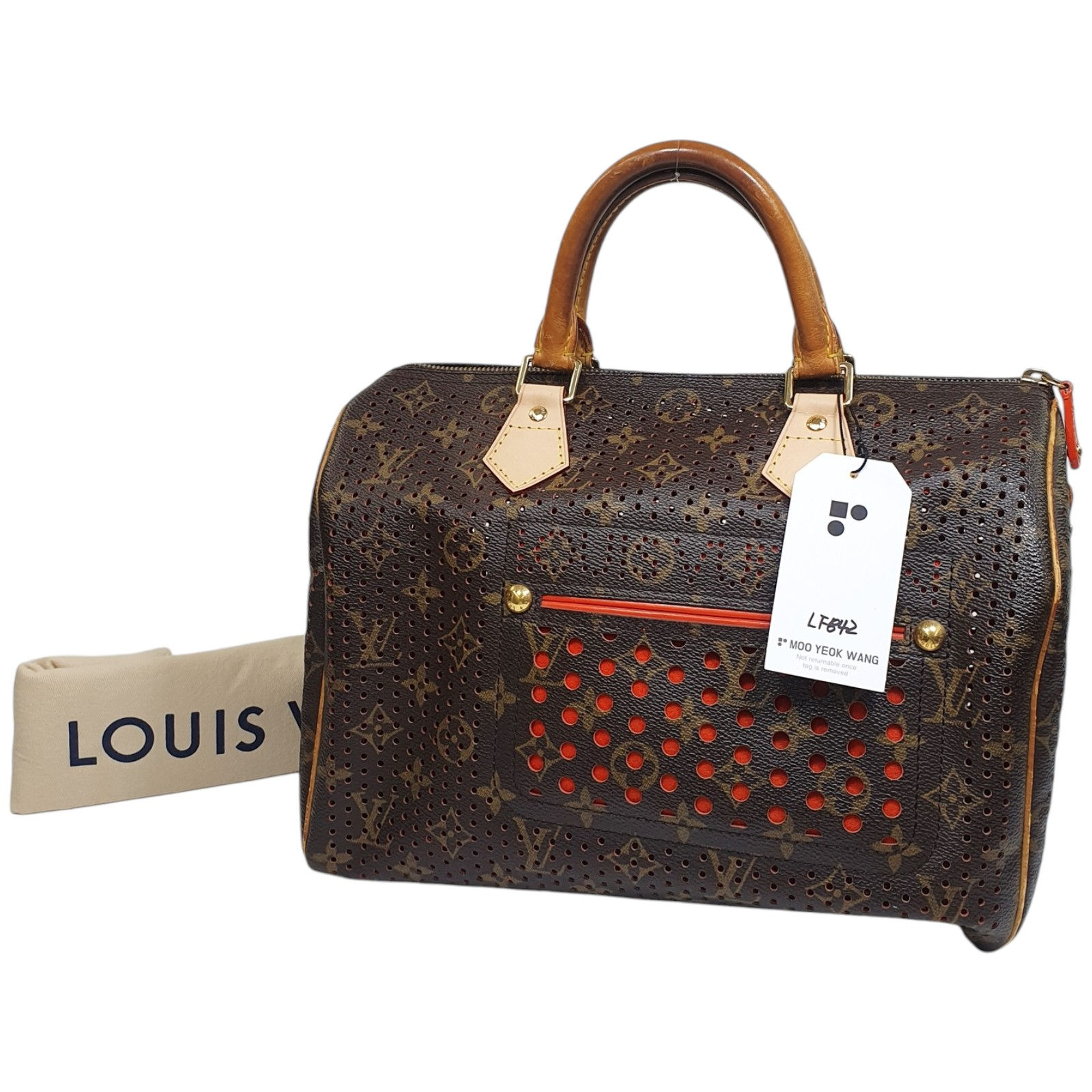 Louis Vuitton Perfo Speedy 30 M95182 Handle Strap Repair LF842