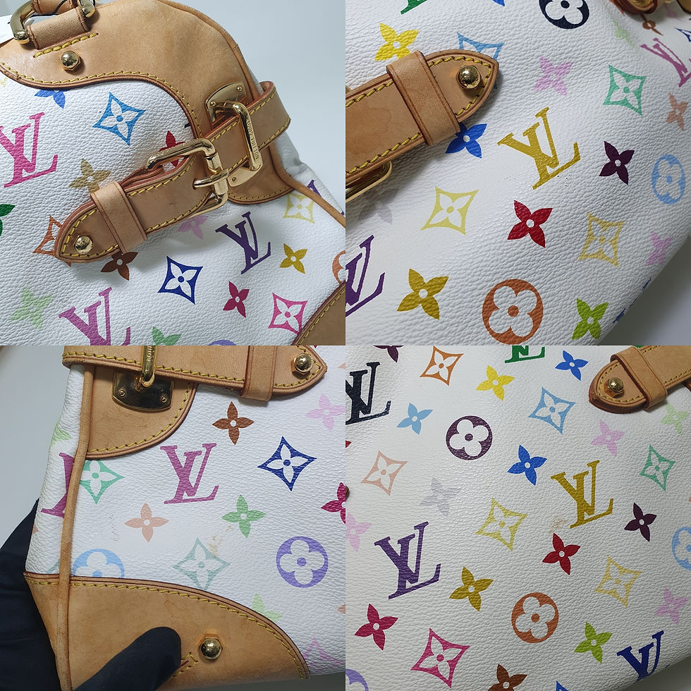 Thumbnail: Louis Vuitton Claudia Multicolor Blanc M40193 LF558