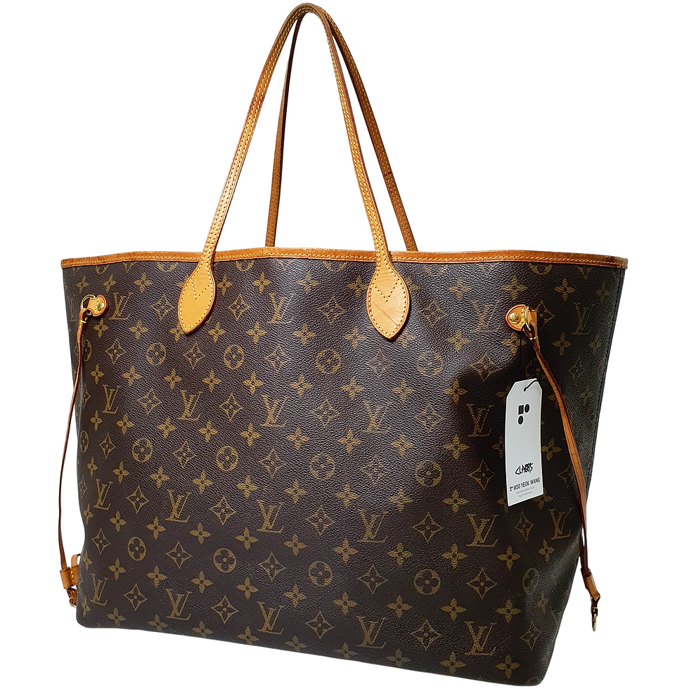 Thumbnail: Louis Vuitton Neverfull GM Monogram M40157 Cracked CLA885