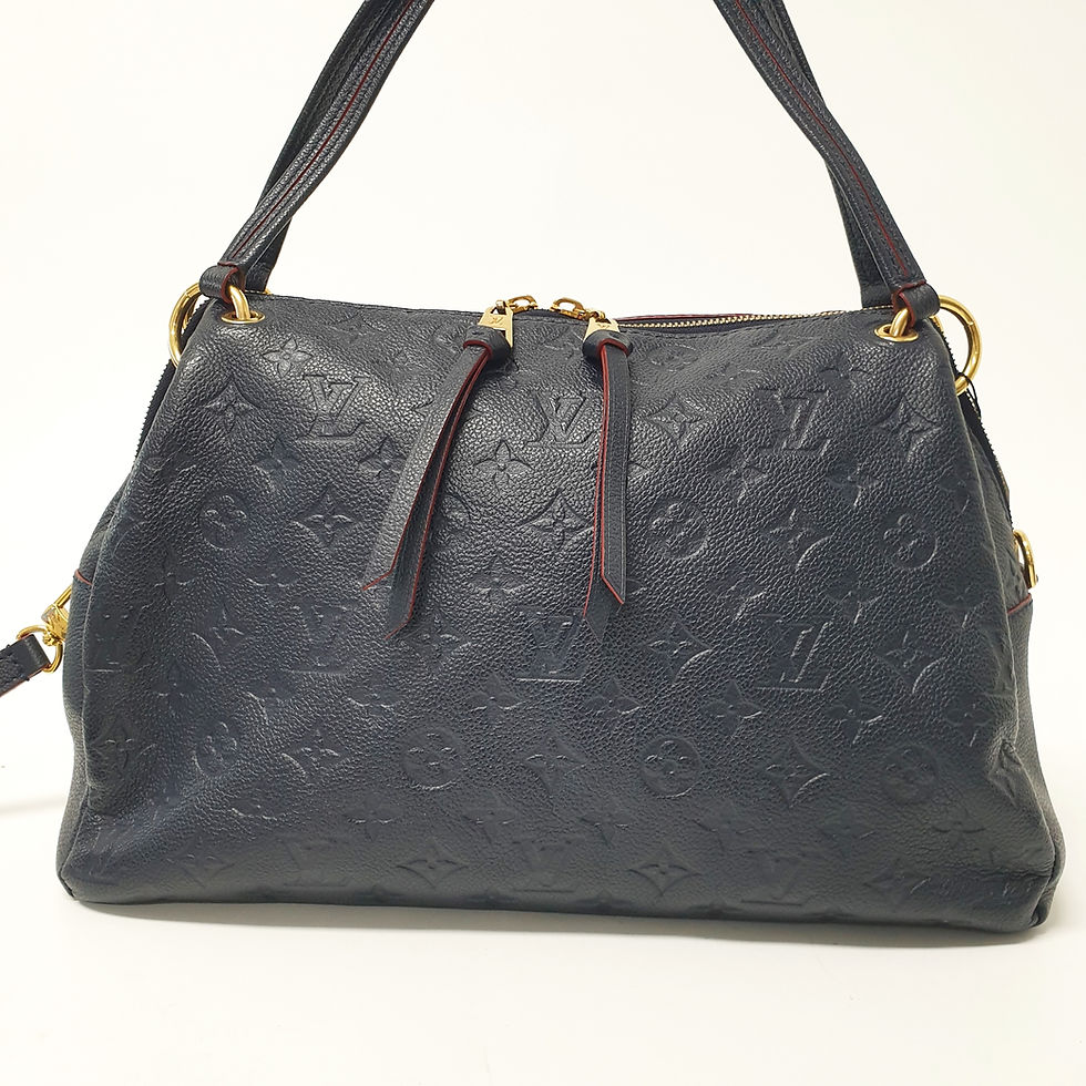 Thumbnail: LOUIS VUITTON Ponthieu PM Empreinte Navy M43721 LF167