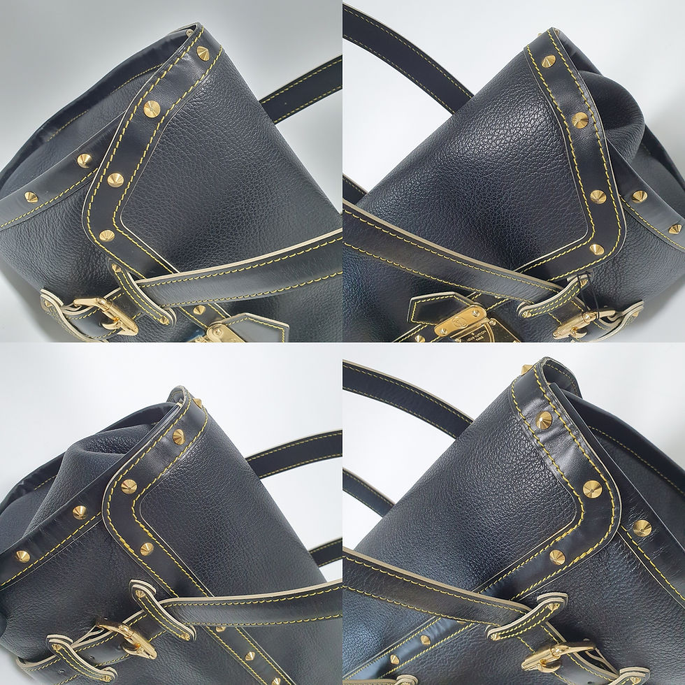 Thumbnail: LOUIS VUITTON Suhali L'Epanoui GM Black M91855 LF292