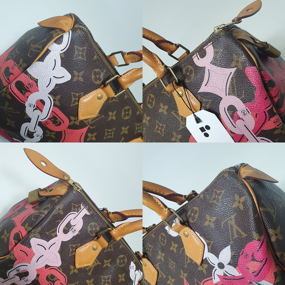 Thumbnail: LOUIS VUITTON Speedy 30 Flower Chain Monogram M41989 Without Keys CLA593