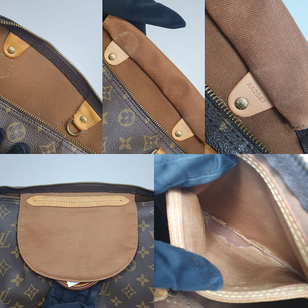 Thumbnail: Louis Vuitton Speedy 30 Monogram M41526 Engraved Initials CLB023