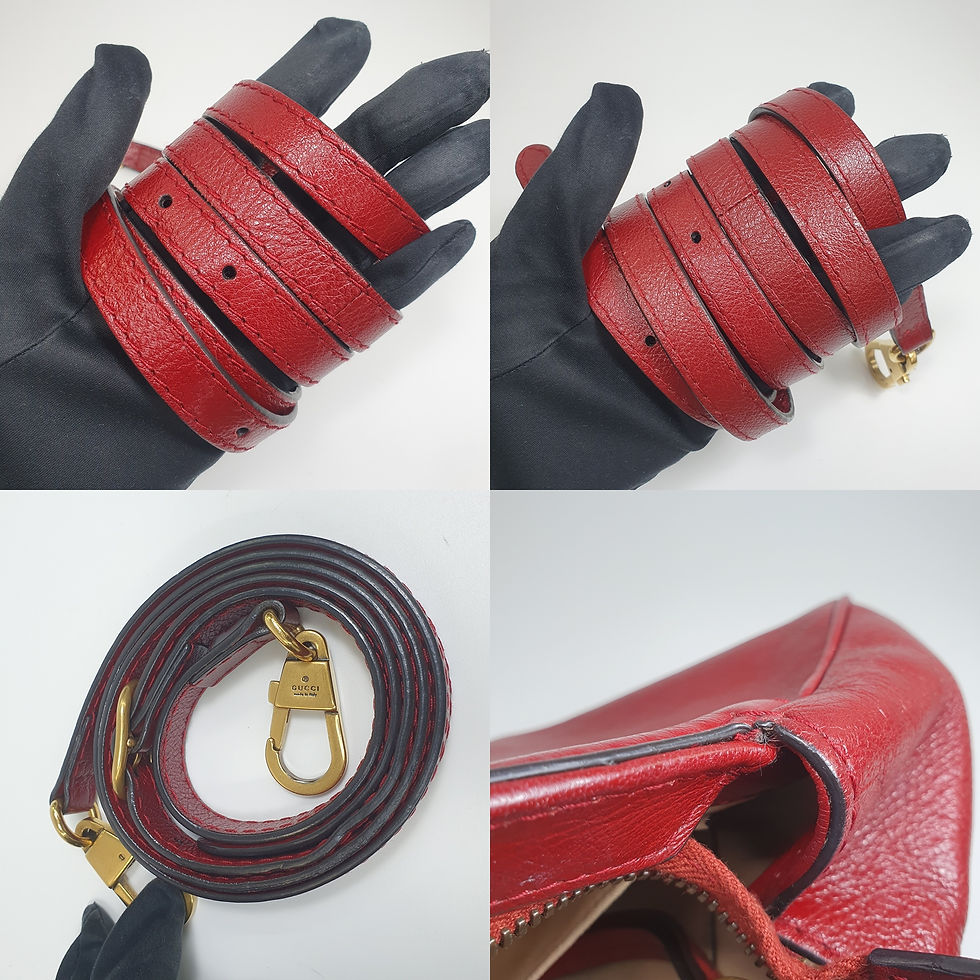 Thumbnail: GUCCI 524620 GG Marmont Liber Tiger Cat Head Clutch GA338