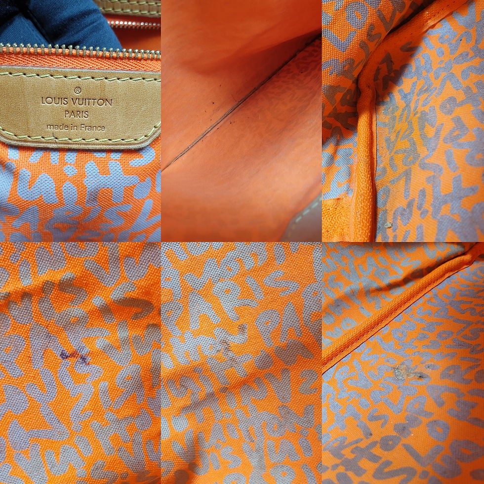 Thumbnail: LOUIS VUITTON Neverfull GM Monogram Graffiti Orange M93702 LF089