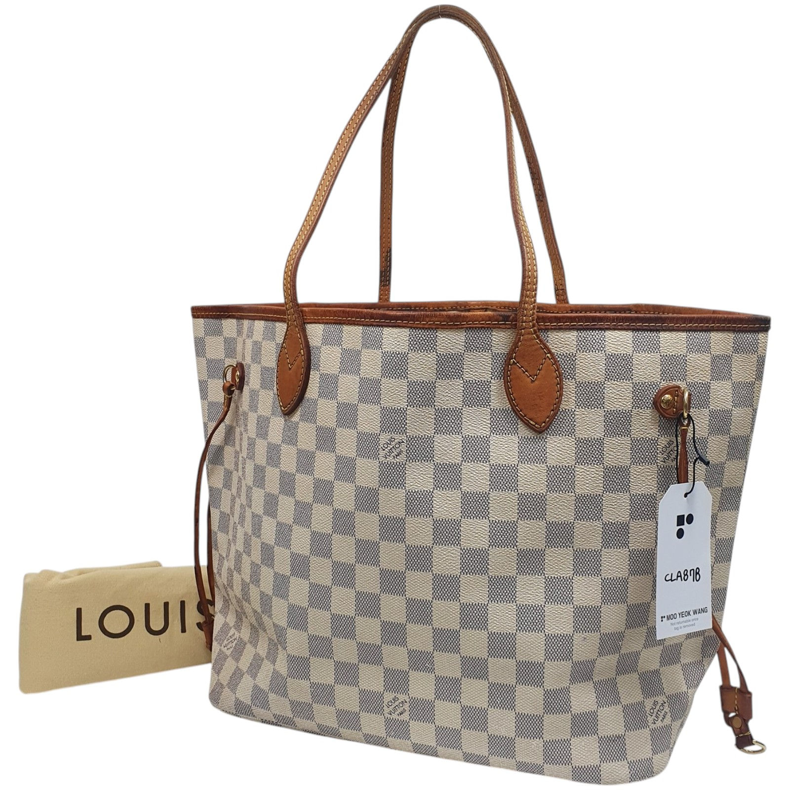 Louis Vuitton Neverfull MM N51107 Staining and Hardening CLA878