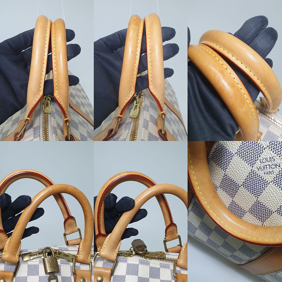 Thumbnail: Louis Vuitton Keepall Bandouliere 45 Damier Azur N48223 LF537
