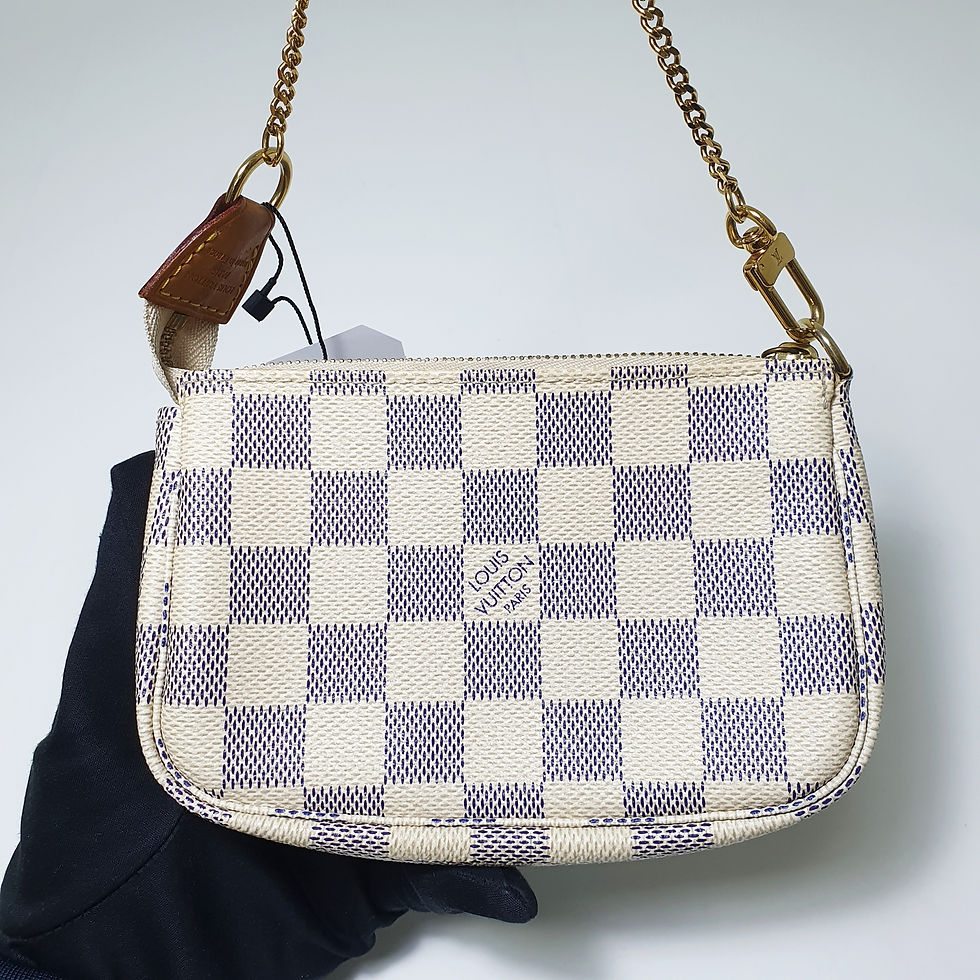 Thumbnail: Louis Vuitton Mini Pochette Damier Azur N58010 CLA888