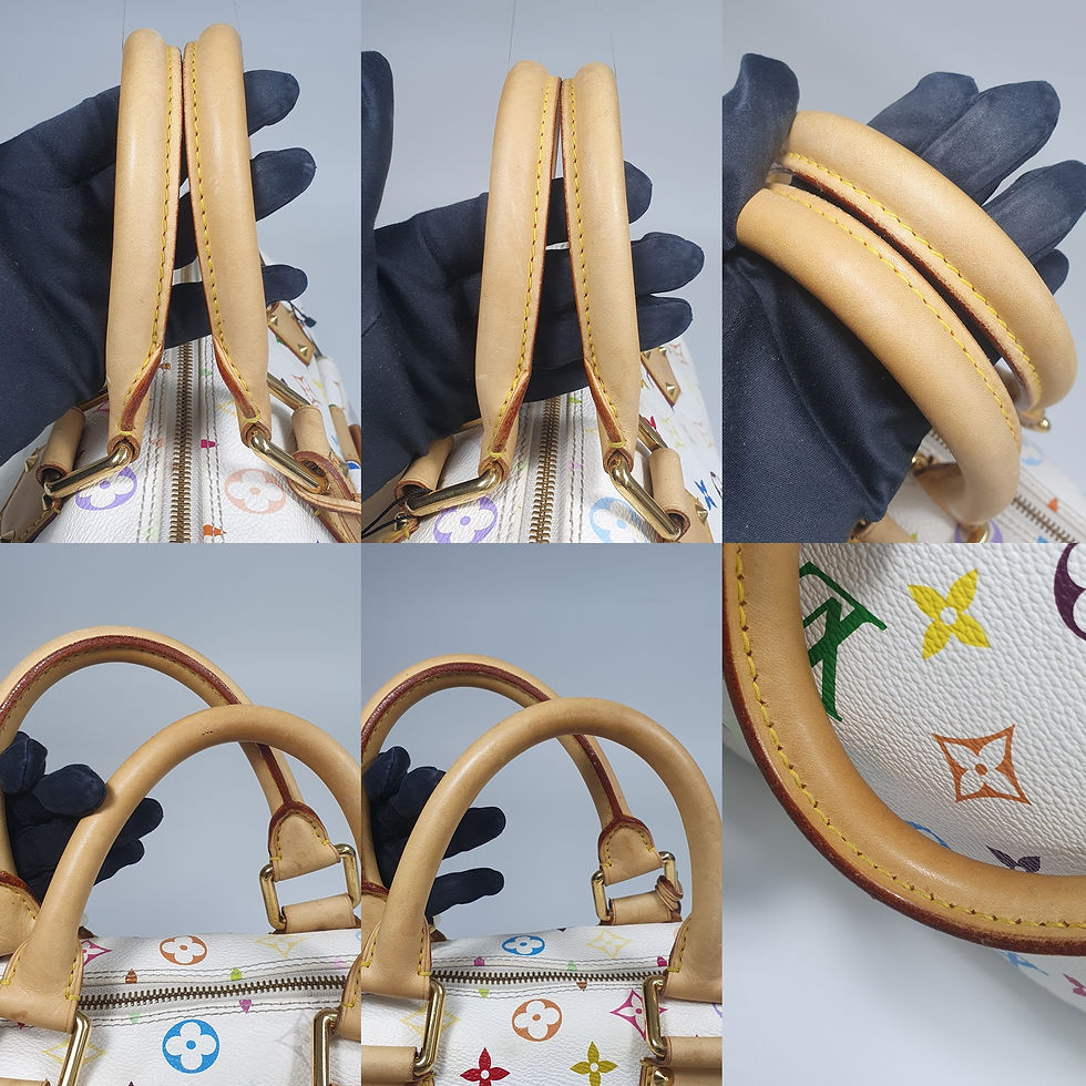 Thumbnail: Louis Vuitton Speedy 30 Monogram Multicolor Blanc M92643 CLA945