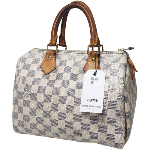 Louis Vuitton Speedy 25 Damier Azur N41534 Damaged CLA926 | My Site