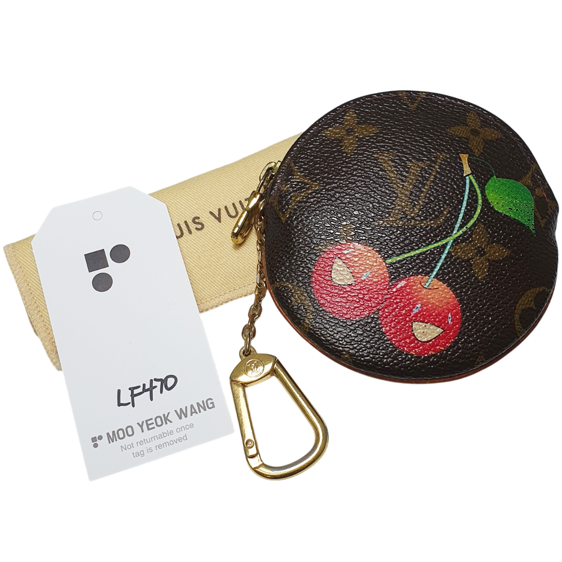 LOUIS VUITTON Cherry Porte Monnaie Rond Monogram M95043 LF470