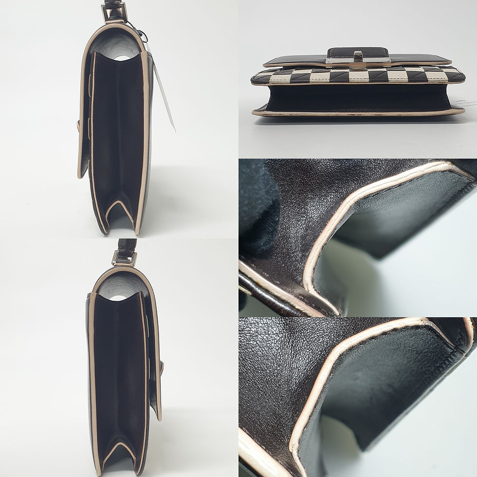 Thumbnail: LOUIS VUITTON Envelope Damier Mosaic PM + Strap LF074