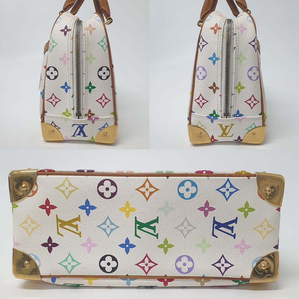 Thumbnail: LOUIS VUITTON Trouville Monogram Multicolor Blanc M92663 LF121