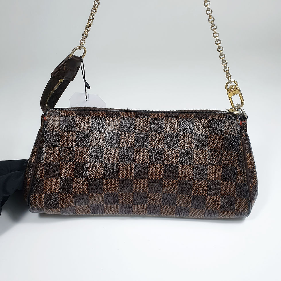Thumbnail: Louis Vuitton Eva Clutch Damier Ebene N55213 No Shoulder Strap CLA969