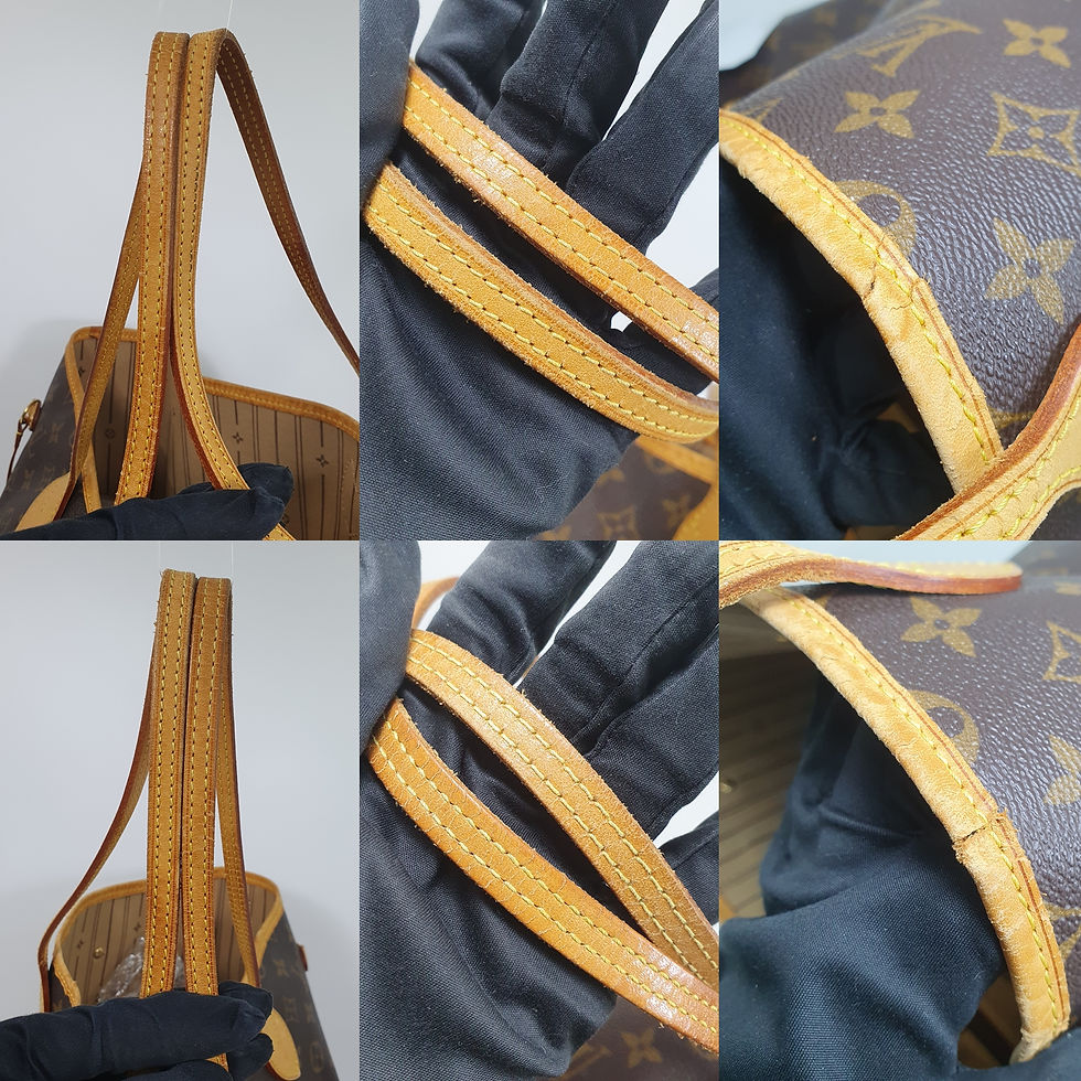 Thumbnail: Louis Vuitton Neverfull GM M40157 Adjustable Strap Broken CLB065