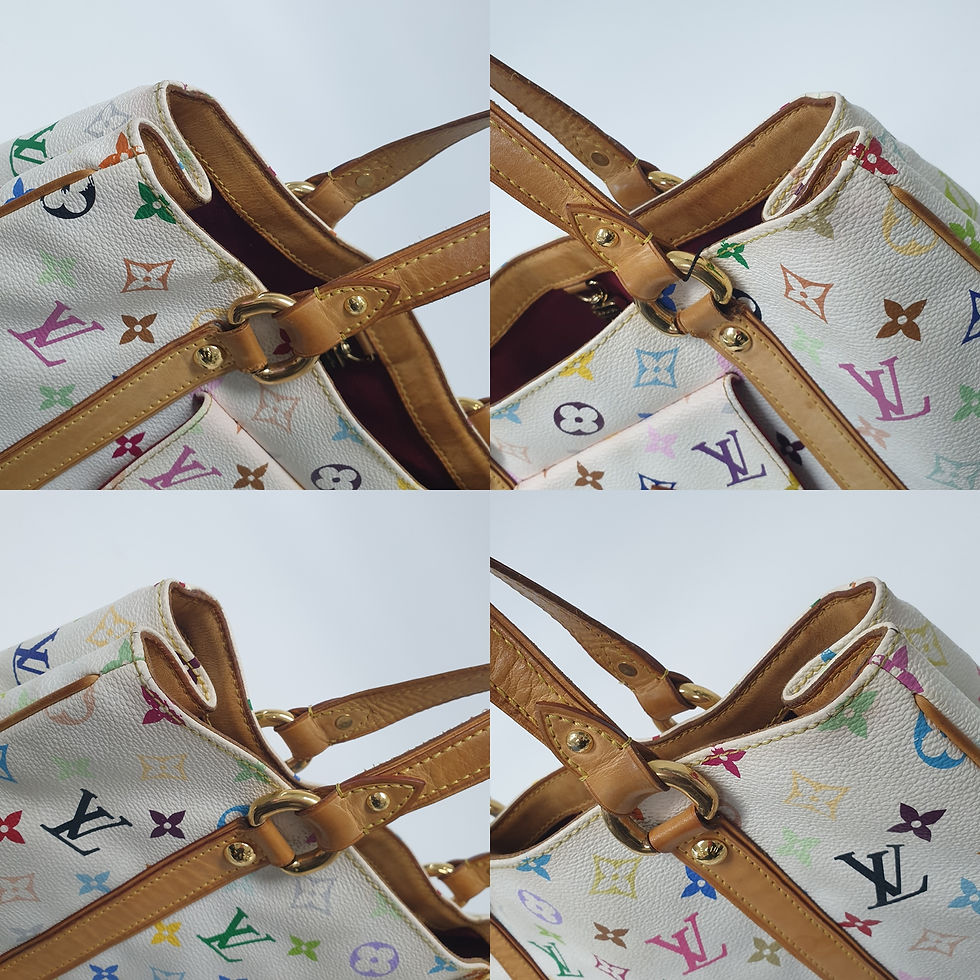 Thumbnail: LOUIS VUITTON Aurelia MM Monogram Multicolor Blanc M40094 LF164