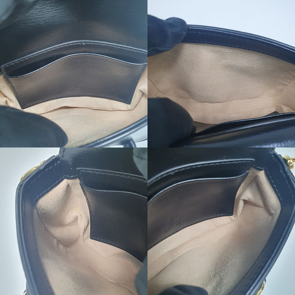 Thumbnail: GUCCI Horsebit 1955 Nano Black Leather Shoulder GA326