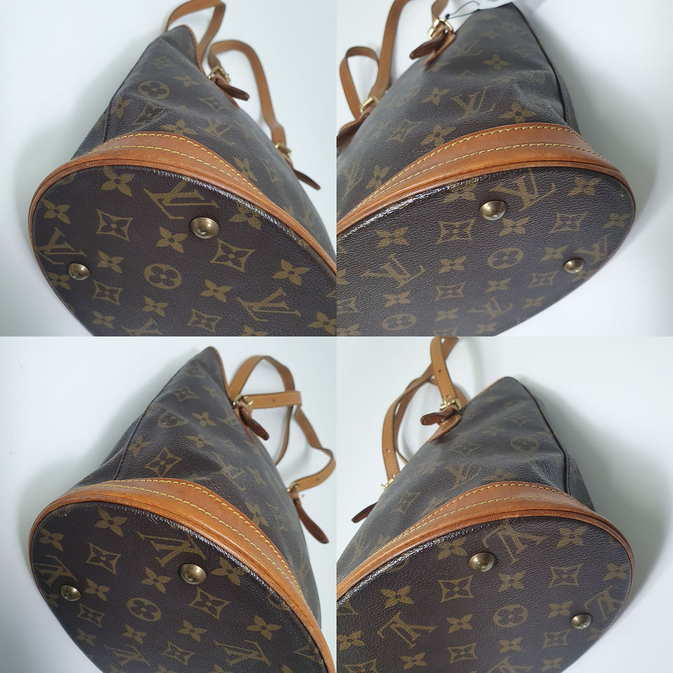 Thumbnail: Louis Vuitton Petit Bucket PM Monogram + Pouch M42238 CLA931
