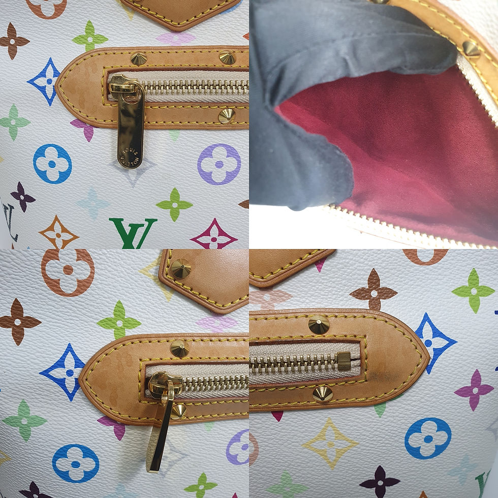 Thumbnail: Louis Vuitton Alma Multicolor Blanc M92647 CLB099