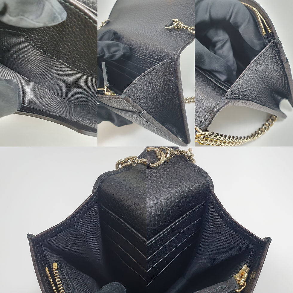 Thumbnail: GUCCI 407041 Chain Clutch and Crossbody Bag GA334