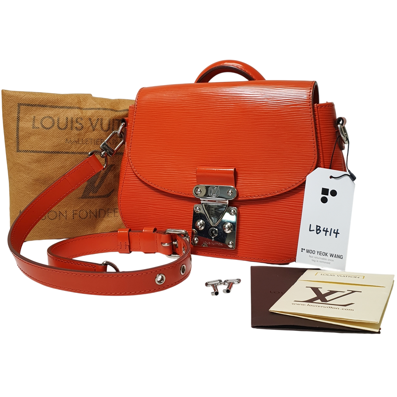 Louis Vuitton Eden PM Epi Piment M40653 Leather 2way LB414
