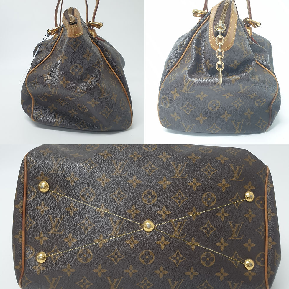 Thumbnail: LOUIS VUITTON Tivoli GM Monogram M40144 Initials Of Previous User LF102
