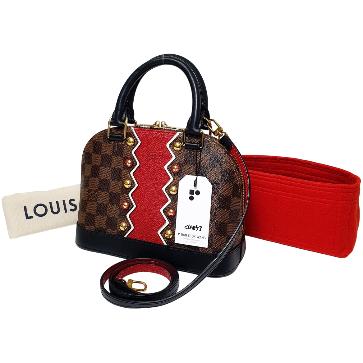 Louis Vuitton Alma BB Damier Ebene Caracolum N40046 CLA853