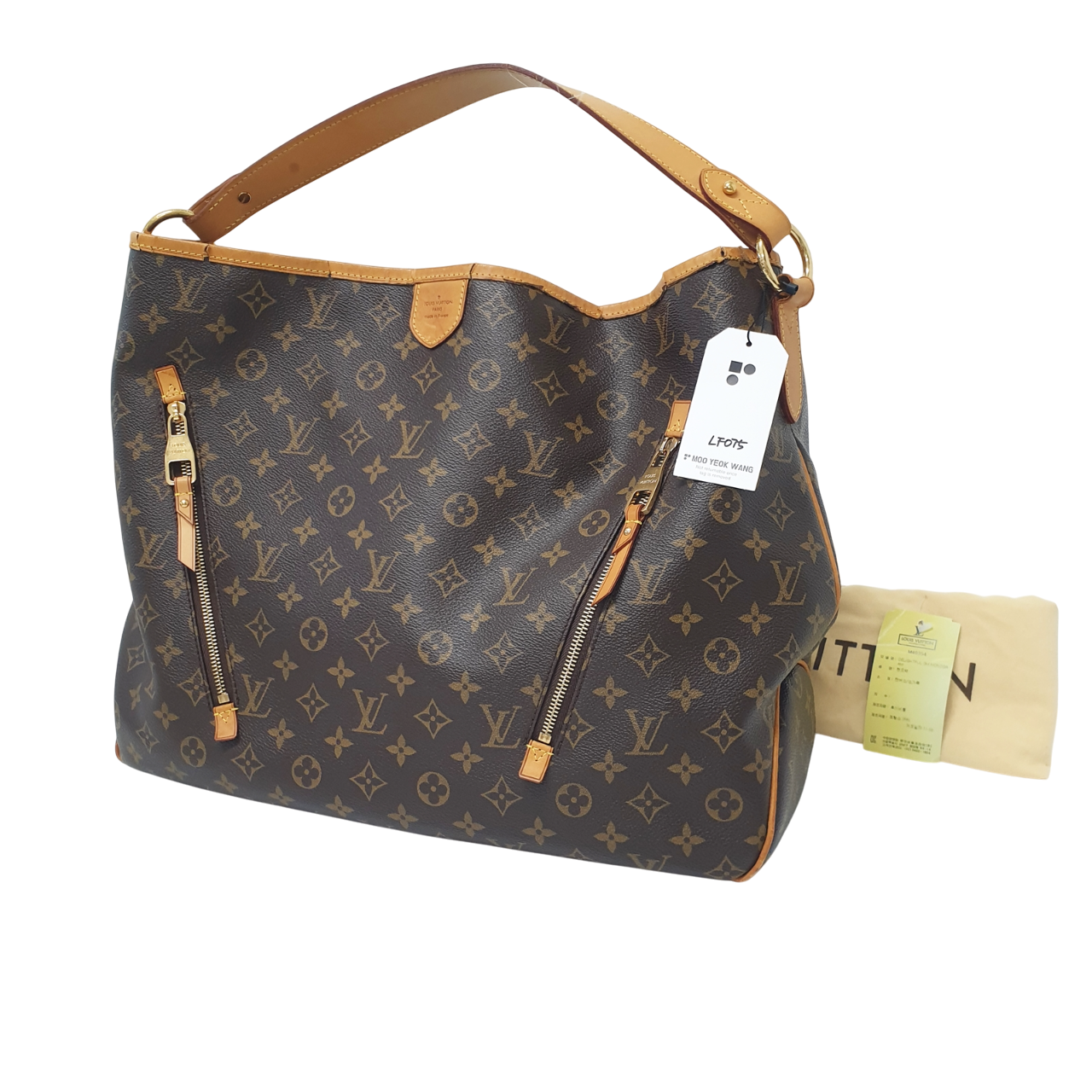 LOUIS VUITTON Delightful GM Monogram M40354 Exterior Damaged LF075