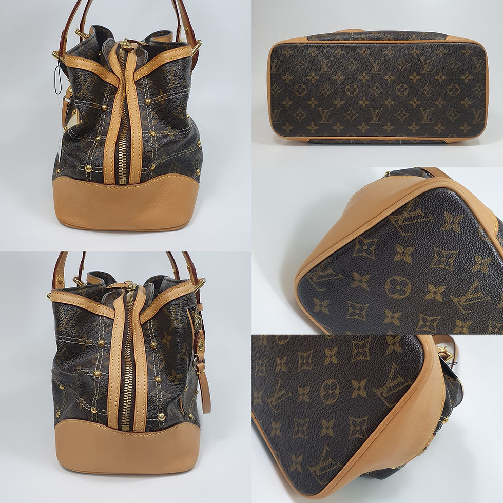 Thumbnail: Louis Vuitton Riveting Stud Boston Bag M40140 CLB046