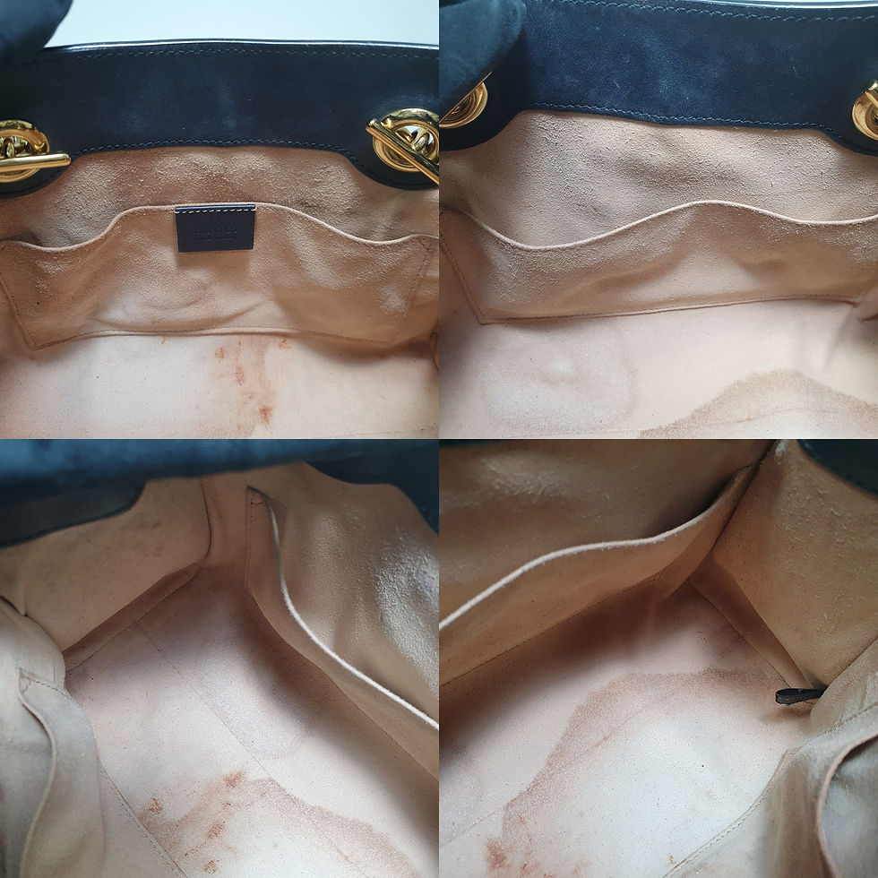 Thumbnail: GUCCI Padlock Small Shoulder Bag Bee Leather 498156 GA225