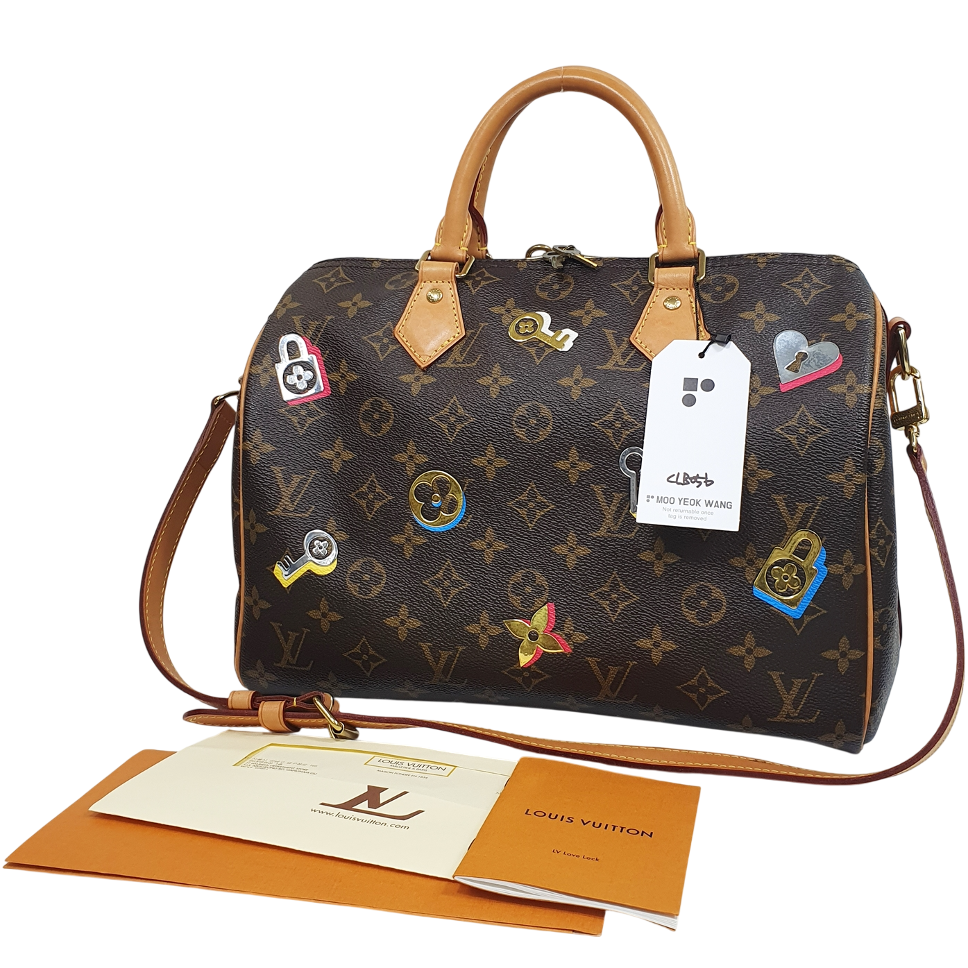Louis Vuitton Speedy 30 Love Lock Bandouliere M44365 CLB056