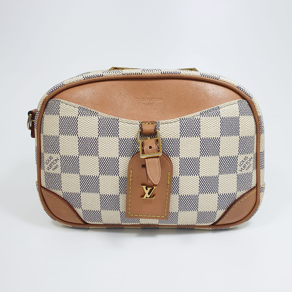 Thumbnail: Louis Vuitton Deauville Mini Damier Azur N50048 LF750