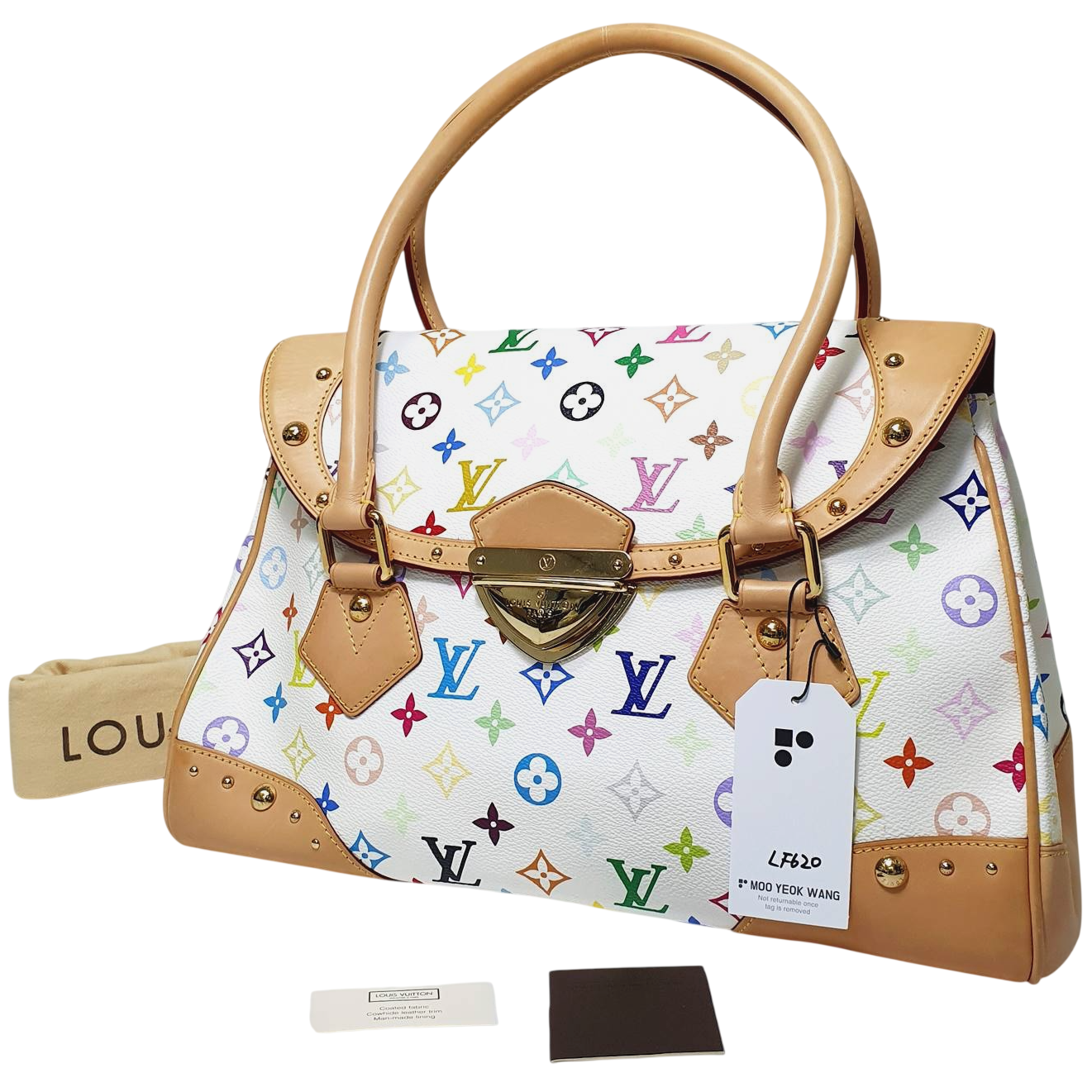 Louis Vuitton Beverly GM Monogram Multicolor Blanc M40201 LF620