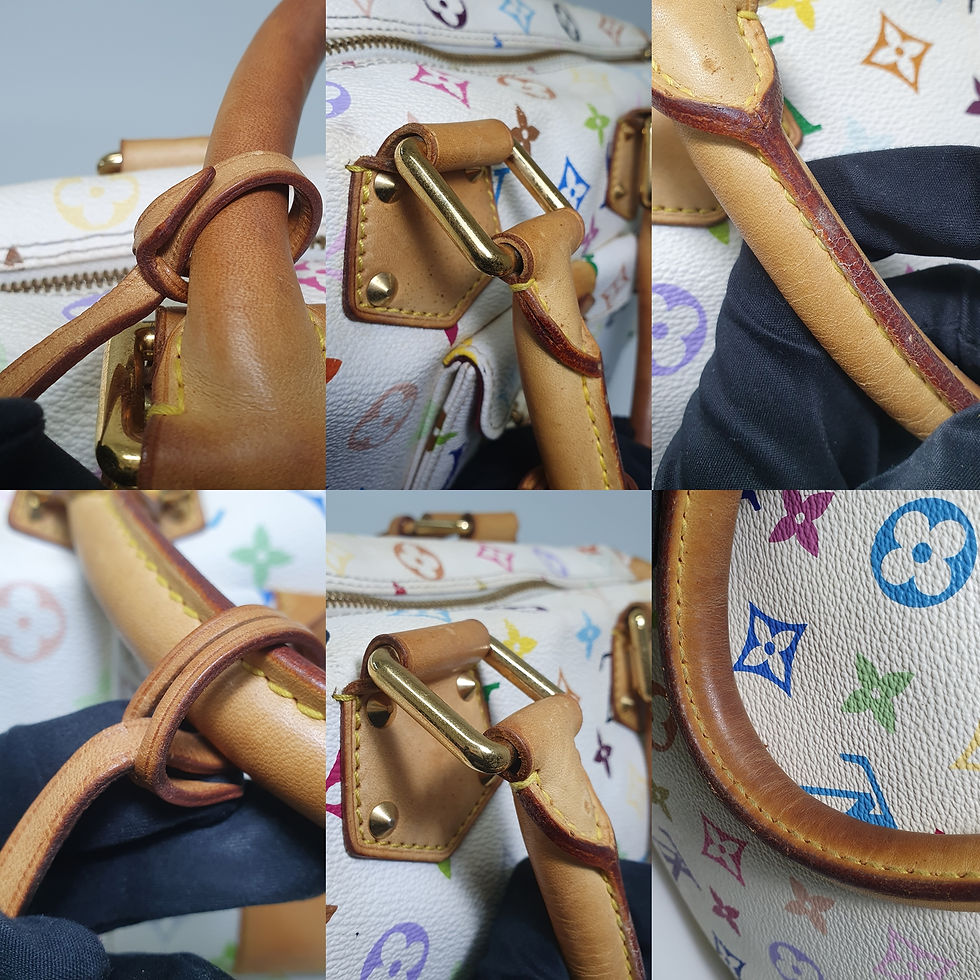 Thumbnail: LOUIS VUITTON Speedy 30 Monogram Multicolor Blanc M92643 LF410