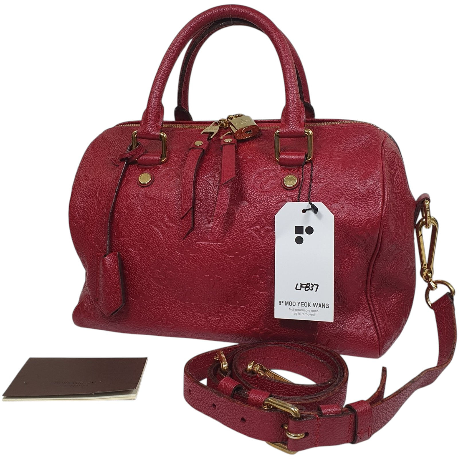 Louis Vuitton Speedy Empreinte 25 M42399 Sticky Strap LF837