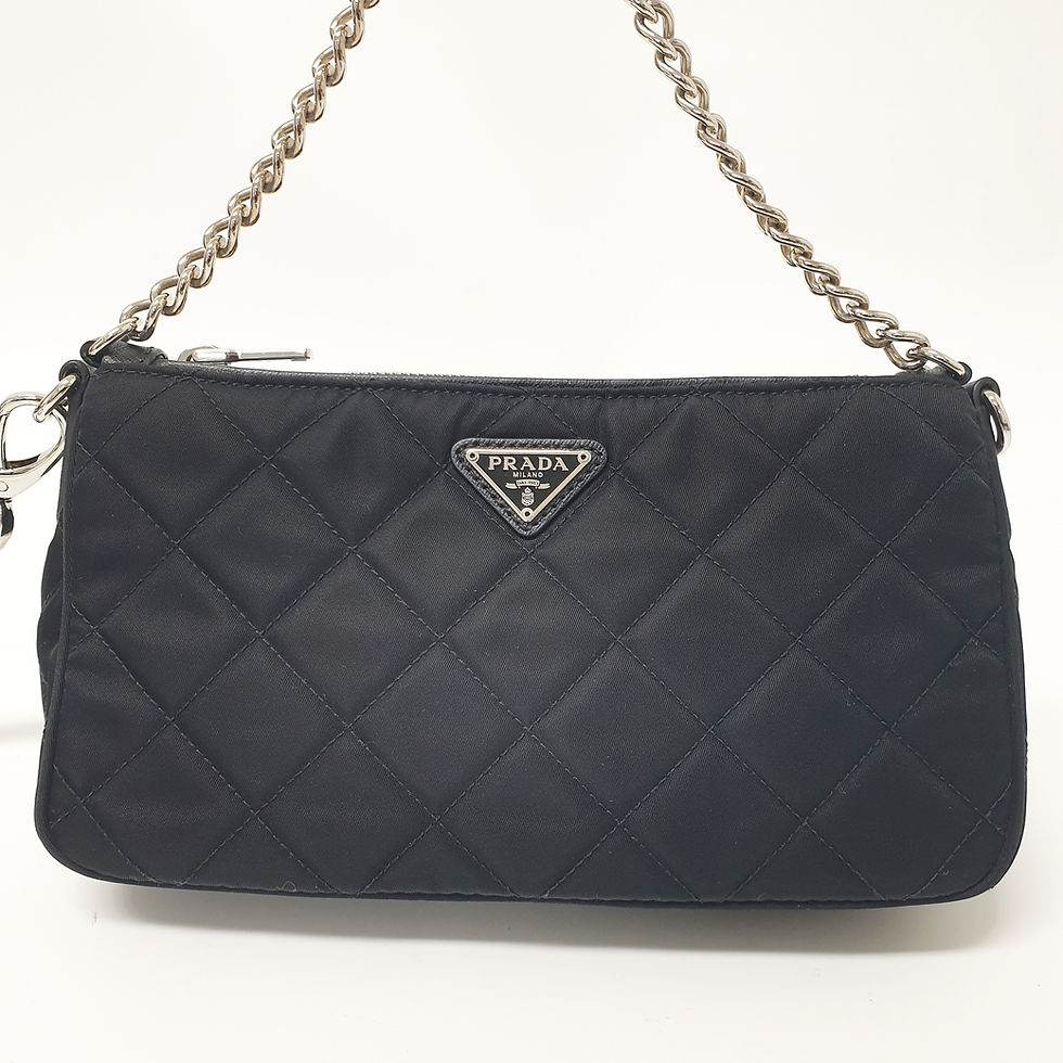 Thumbnail: PRADA 1BH026 Shoulder bag quilting 2way Chain Bag Nylon PA006