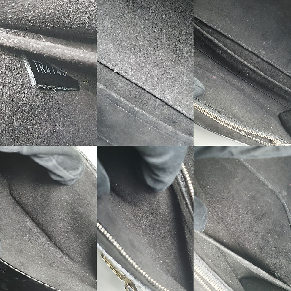Thumbnail: Louis Vuitton Louise PM Epi Patent M41627 StrapJoint Broke CLA890
