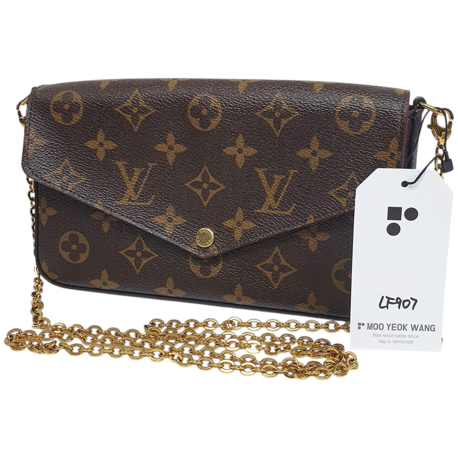 Louis Vuitton Pochette Felicie GM Monogram M61276 No Pouch LF907